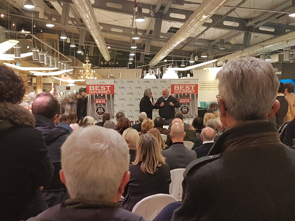 Una immagine della presentazione nella food hal Eat's di Conegliano