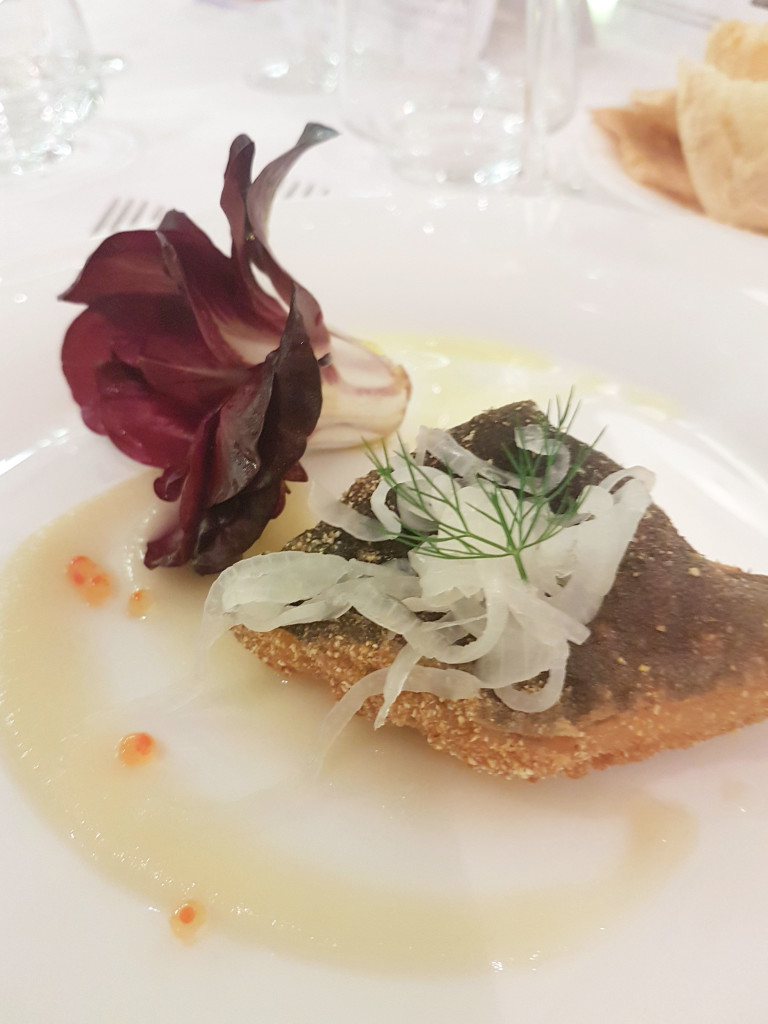 il salmerino di Sterpo e la rosa di Gorizia della Trattoria Da Nando di Mortegliano
