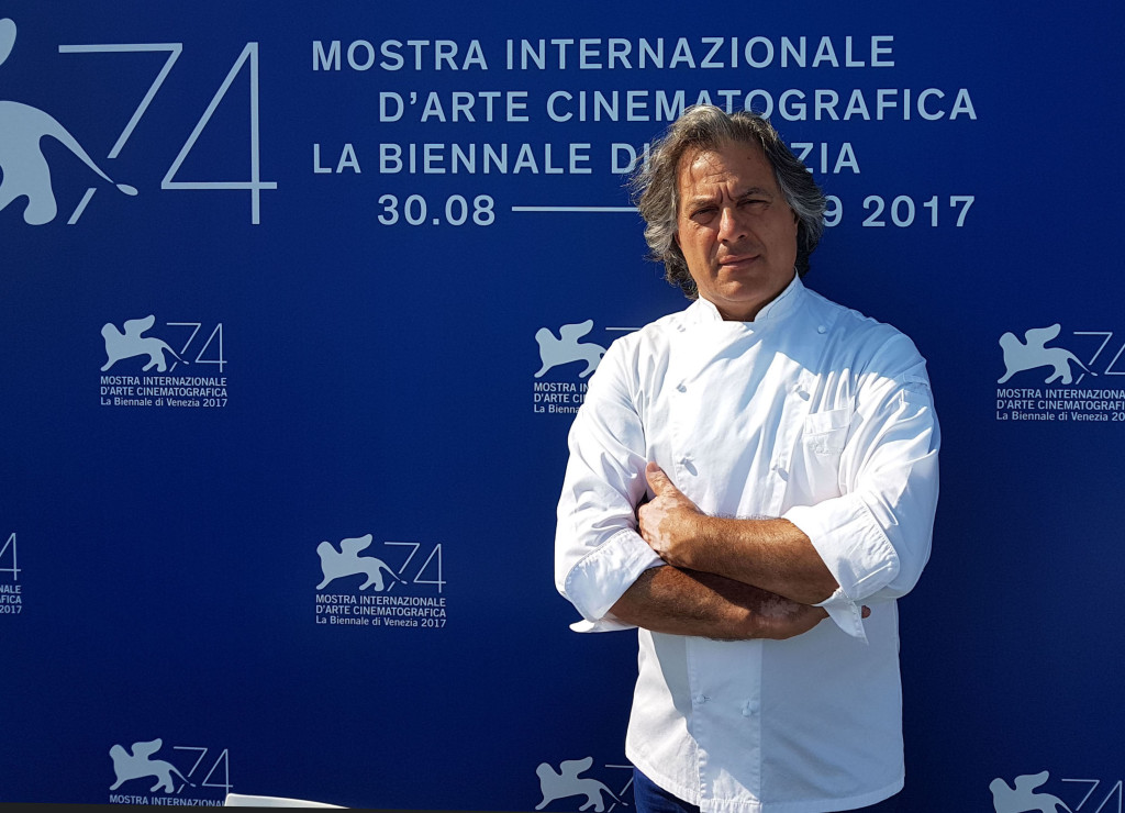 Lo chef Tino Vettorello alla 74° Mostra del Cinema internazionale di Venezia